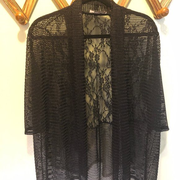 MODLAND PARIS BLACK EVENING CARDIGAN - Picture 1 of 9